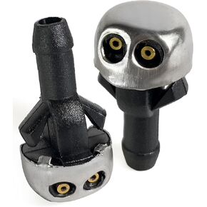 Click&Fit Windshield Washer Nozzles compatible with Mercedes 1968-1989 R107 450SL 560SL 380SL, W123 300D 240D 280E, W114 280/250, W123 230, W115 300/240/230/220D – Wiper jets replace 1078600147