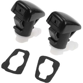 2pcs Windshield Washer Nozzle for Cadillac SRX for Cadillac SRX Front Windshield Spray Nozzles Wiper Spray Washer Jet No.25823361 Black Plastic Benefit