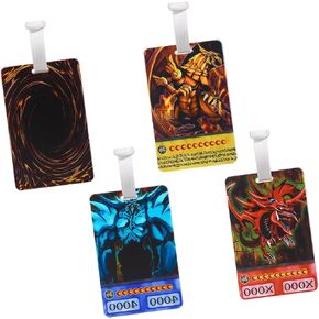 Anime Game Kids Luggage Tags（4 Pack） Anime Video Game Baggage Tag Supplies Gifts Merch for Travel Bags Suitcases Identifiers Labels Name Luggage ID Tags for Women Men