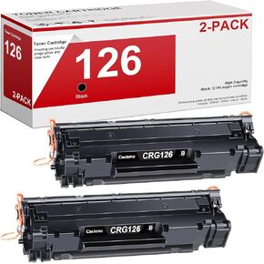 126 Black Toner Cartridge for Canon 126 Toner Cartridge CRG-126 Compatible for Canon LBP6230dw Toner imageCLASS LBP6230dw LBP6200d LBP6230dn LBP6230 LBP6200 Printer, 2 Black 126 CRG126 Toner Cartridge