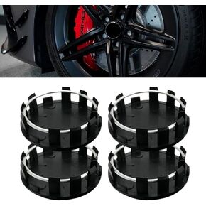 4 PCS Cover Black Wheel Center Cover Cover و Snap-in Car Wheel Center Cancories و Universal Car Accessories لمعظم السيارات.
