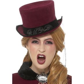 Smiffys 48309 Deluxe Victorian Vampiress Hat (One Size)