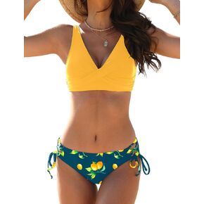 Women Bikini Sets Two Piece String Tie Sid Swimsuit Front Cross Lace Up Trendy Bathing Suits for Women 2025 in Saudi Arabia