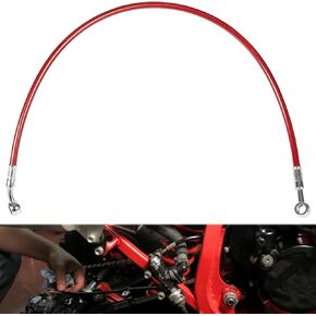 بعد تبسيط مجموعة خط الفرامل خط ATV Red - لـ Suzuki LT -Z400 /Honda ATC250R 85 86 /Honda TRX400EX TRX400X /Honda TRX300EX 93 94 95 (ينطبق على جميع السنوات)