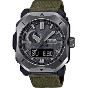 Casio PRW-6900 Series | ساعة التناظرية الرقمية للرجال | الأخضر | 100m WR | تعمل بالطاقة الشمسية | متعدد النطاق 6 | بوصلة رقمية | مقياس الارتفاع | Barometer | مقياس الحرارة | وقت العالم | مؤقت العد التنازلي | 5 أجهزة الإنذار