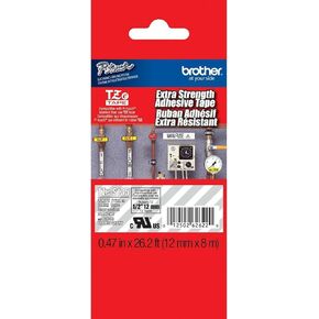 Brother Genuine P-Touch TZE-S135 Tape, 1/2" (0.47") Wide Standard Laminated Tape, White on Lime Green, Laminated for Indoor or Outdoor Use, Water-Resistant, 0.47" x 16.4' (12mm x 5M), TZES135