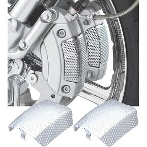 شاشة الفرجار الأمامية فرامل الفرجار تغطي الحراس يناسب هارلي جولة Electra Glide 08-22 ، Road Glide 08-23 ، Street Glide 08-23 ، Road King 08-24 ، Night Rod 06-11 ، V-Rod 06-10 (Chrome)