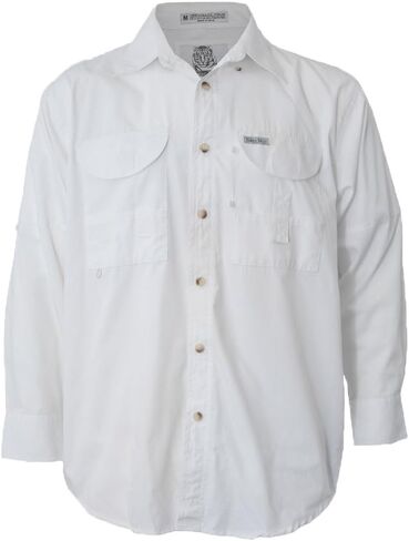 Men's Long Sleeve Fishing Button Down Shirt, Breathable Outdoors Casual Lightweight Shirt in Saudi Arabia