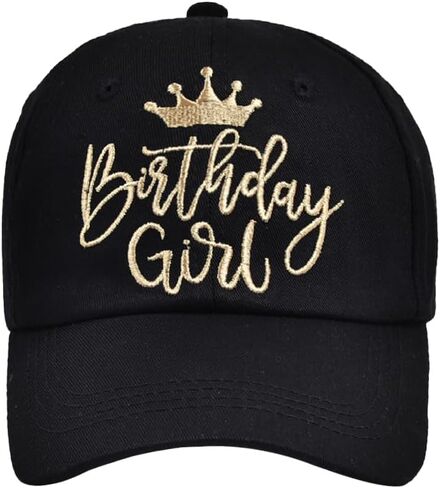 Birthday Girl Hat Cap Squad Baseball Cap for Women Girls Adjustable Embroidered Truck Hats Birthday Party Favors in Kuwait