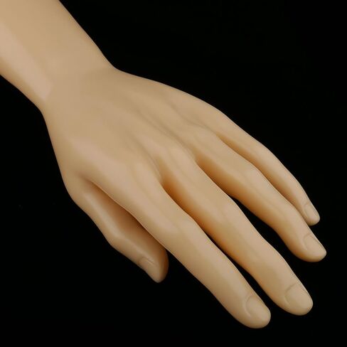 1 Pair of Male Hand Left Right Manikin Hand Model Gloves Rings Display Stand Holder Jewlery Organizer, Skin Color in Saudi Arabia