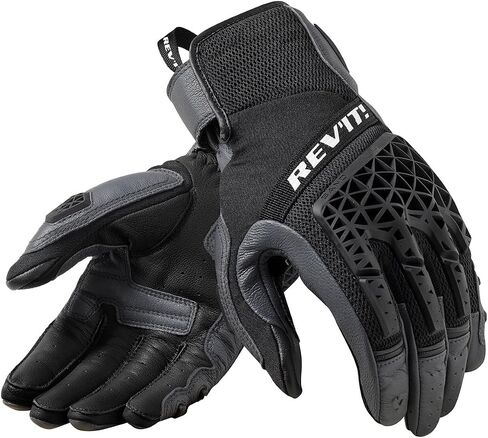 REV'IT! Sand 4 Adventure Travel Motorcycle Gloves (Black - Medium) in Kuwait
