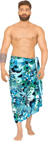 Happy Bay Men's Sarong Beach Wrap Bath Swim Pareo in Kuwait