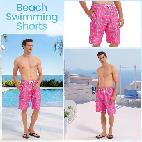 رجال Srnede Mens Swim Swick Swims Swim Wear Suits Wive Dry with Mesh Lining in Kuwait