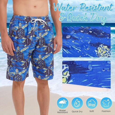 رجال Srnede Mens Swim Swick Swims Swim Wear Suits Wive Dry with Mesh Lining in Kuwait