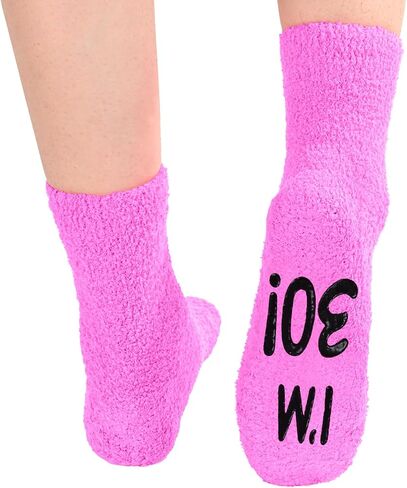 HAPPYPOP 30th Birthday Gifts Ideas for Women Men - Socks for 30 Year Olds Women in Saudi Arabia