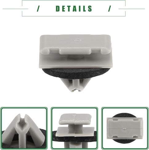 Motoforti W Type Trim Clips, for Jeep Grand Cherokee 2012-2021, Plastic, No.68172491AA, Beige, 10 Pcs in Saudi Arabia