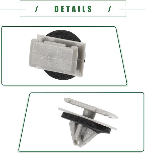 Motoforti W Type Trim Clips, for Jeep Grand Cherokee 2012-2021, Plastic, No.68172491AA, Beige, 10 Pcs in Saudi Arabia