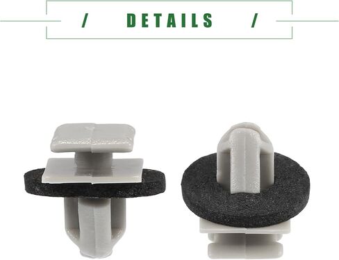 Motoforti W Type Trim Clips, for Jeep Grand Cherokee 2012-2021, Plastic, No.68172491AA, Beige, 10 Pcs in Saudi Arabia