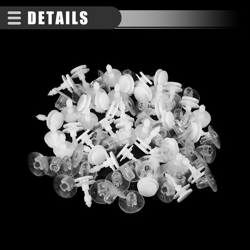 Motoforti Door Door Trim Plane Push Clips Bailar Retainer ، لـ Dodge Grand Caravan 2001-2020 ، البلاستيك ، No.6505292aa ، وايت ، 40 PCS in Kuwait