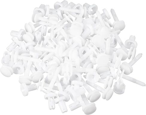 Motoforti Car Door Trim Panel Push Clips Pillar Retainer, for GMC C2500 C3500 Pickup 95-00, Plastic, No.15960325, White, 30 Pcs in Saudi Arabia