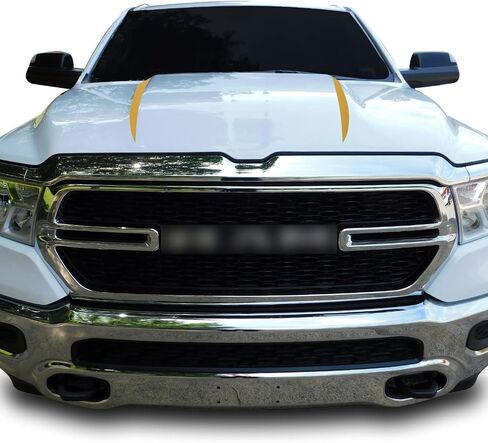 Hood Spears Graphic Overlay Accent Vinyl Decal Wrap Compatible with Ram 1500 2019 2020 - Matte Black in Kuwait