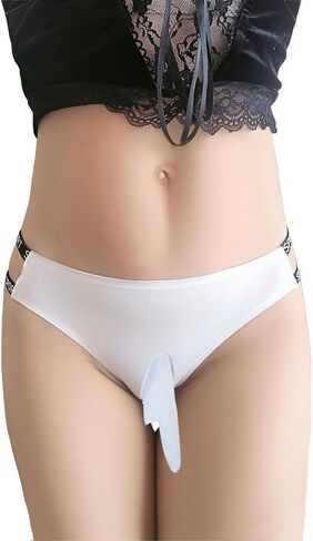 Sexy Low Waist Panties Seamless Bikini Thong Pouch Briefs Ice Silk Underwear for Women Men in Saudi Arabia