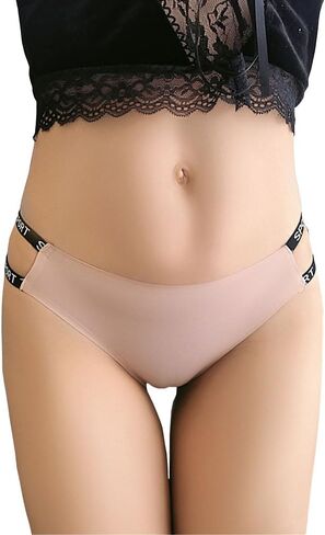 Sexy Low Waist Panties Seamless Bikini Thong Pouch Briefs Ice Silk Underwear for Women Men in Saudi Arabia