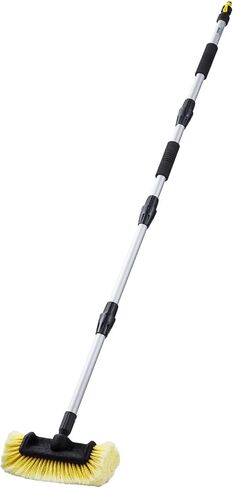 VEVOR Car Wash Brush, 62-Inch Extendable Car Washing Brush with Long Handle, Soft Chenille Fiber Car Wash Mop Mitt, 180° Rotatable Car Cleaning Brush with 1 Replacement Mop for Car, RV, Window, Floor in Saudi Arabia