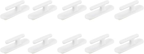 uxcell 4Pcs Blind Cord Holder, Self-Adhesive Window Cord Wrap Cleats, Safety Blind Pull Cord Hooks for Window Blinds Curtains Sun Shades Ropes, White in Saudi Arabia