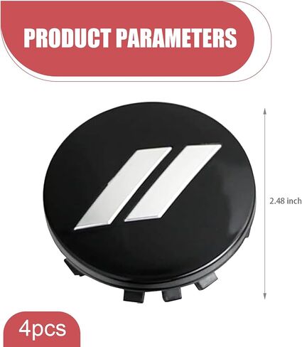 4 PCS Hub Center Cover, Wheel Rust and Dust Protection Cover Replacement 6CZ27DX8AA 6CZ27RM8AA, Tight Fit Anti-Detachment Mounting with Steel Rim, Compatible with Dodge (White & Black) in Saudi Arabia