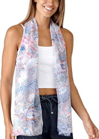 Scarf for Women Lightweight Fashion 62 in x 18 in Scarves for Spring Summer Fall Shawl Wrap in Saudi Arabia