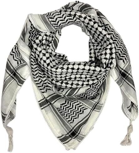 Shemagh Keffiyeh وشاح للرجال والنساء ، 100 ٪ من القطن keffiyehe رأس الرقبة in Saudi Arabia
