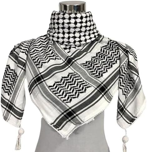 Shemagh Keffiyeh وشاح للرجال والنساء ، 100 ٪ من القطن keffiyehe رأس الرقبة in Saudi Arabia