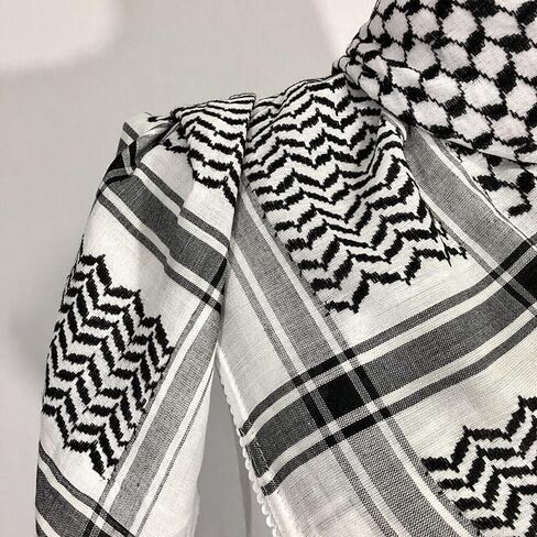 Shemagh Keffiyeh وشاح للرجال والنساء ، 100 ٪ من القطن keffiyehe رأس الرقبة in Saudi Arabia