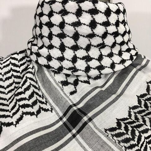 Shemagh Keffiyeh وشاح للرجال والنساء ، 100 ٪ من القطن keffiyehe رأس الرقبة in Saudi Arabia
