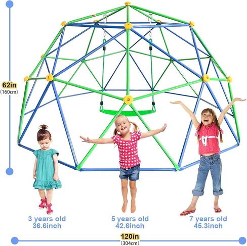 كرسي شبكي لقببة التسلق بطول 10 أقدام و11 قدم، ملحقات قبة متسلقة قوية، سهل التركيب، للأعمار من 4 سنوات فما فوق in Kuwait