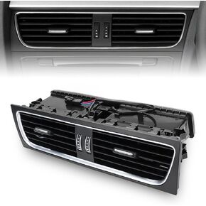 JDMON Center Dash A/C Outlet Air Vent Replacement for Audi A4/A4 Quattro 2008 2009 2010 2011 2012 Replacement for 8T2820951D 8KD820951 Front Console Dashboard Air Condition Vent Grille Panel