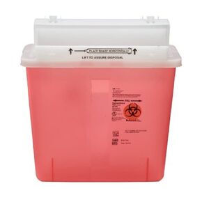 Covidien COV-8507SA Sharpsafety Safety in Room Sharping Container Container LID ، 5 Quart CATTER
