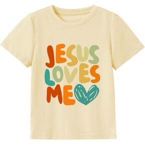 IAM A Child of God Christian Shirts for Kids Toddler Jesus Religious Tee Tops Bible Verse Clothes 2-7 Years