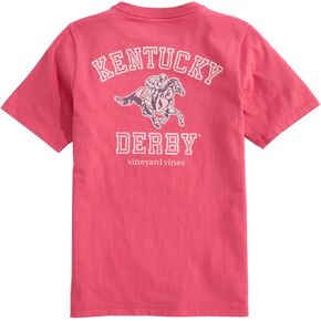 vineyard vines Boys' Kentucky Derby Varsity Text Short-Sleeve Pocket Tee