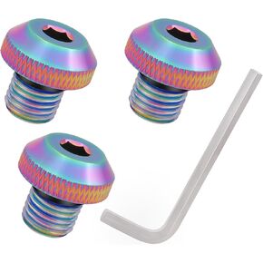 3 Pcs Motorcycle Mirrors Hole Plug M10x1.25 for Most Motorcycle Rear View Mirror Screws Hole Compatible with CRF250 CB500F Z125 Z400 Z650 Z800 Z900 Z1000 MT07 MT09 MT10 MT125 (Black)