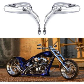 Black Motorcycle Rearview Mirrors Compatible With Harley Touring Road King Street Glide Softail CLASSIC SPORTSTER XL 1200 883 and More