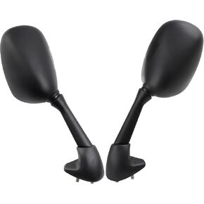 Mokuo Motorcycle Mirrors Racing Rear View Fairing Side Accessories Black Compatible with YZF R1 R3 1998-2008,YZF R6 1998-2007,YZF R6S 2006-2008
