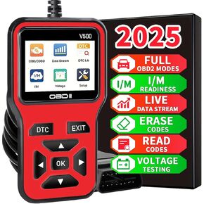أداة تشخيص Scanostic OBD2 - تحقق من أداة ماسحة ماسحة رمز ضوء المحرك مع إعادة تعيين ، DTC ، دفق البيانات ، الاستعداد I/M ، وسيارة فحص الشاحنة لجميع المركبات منذ عام 1996 ، Escaner Automotriz