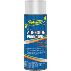 SM Arnold 66-001 Clear Adhesion Promoter for Automotive Plastics - 12 Oz. High-Performance Spray Can, Pre-Paint Primer for Enhanced Paint Bonding, Essential for Auto Body Work and Refinishing Projects