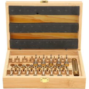 شاهد مجموعة Watch Mainspring Winder ، 20 ٪ من مجموعة أدوات Watch Watch High Copper مع صندوق تخزين خشبي ، أدوات إصلاح Wristwatch الرائعة لمعظم مراقبة صانعي الساعات