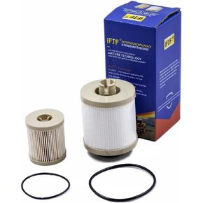 iFJF FD4616 Fuel Filter and FL2016 Oil Filter Replacement for F250 F350 F450 F550 Super Duty 6.0L 2003-2007 Excursion 6.0L 2003-2005 Replaces 3C3Z-9N184-CA 3C3Z-6731-AA