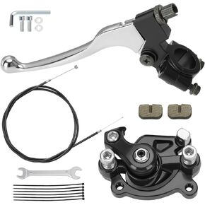 Mini Bike Brake Lever Cable Assembly Kit + Mini Bike Brake Caliper Replacement for Coleman CT100U CC100X Baja DB30 Motovox MBX10 MBX11 MMB80 MMB105 79cc 97cc 100cc Powersports Parts