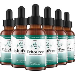 EchoFree Drops - Natural Support with L-Tryptophan, Gotu Kola, and L-Arginine – Plant-Based Formula, Made in The USA, Non-GMO, Easy-to-Take - 2oz Bottle, 1 Month Supply