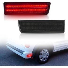 Bestview Side Marker Light Assembly Compatible for Fo-rd Transit Connect 2010-2013, Amber Front Fender Bumper Lamps, Smoked Lens 2PCS